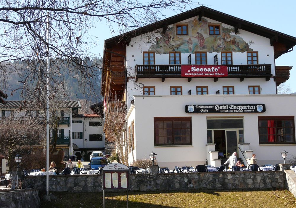 Hotel Seegarten mit der Seeterrasse in Bad Wiessee